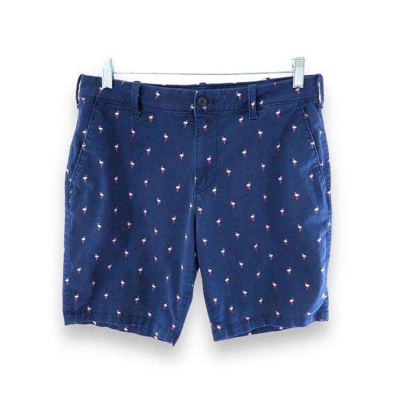 Express Other - Men's Express Navy Flamingo Shorts Size 30